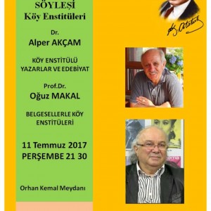 Köy Enstitüleri Bildirileri – Dr. Alper Akçam, Prof. Dr. Oğuz Makal – Dibeklihan Bodrum