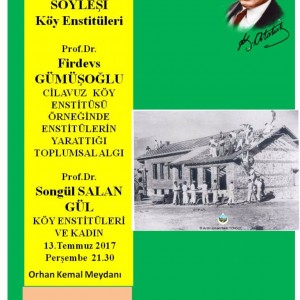 Köy Enstitüleri Bildirileri – Prof. Dr. Firdevs Gümüşoğlu, Prof. Dr. Songül Salan Gül – Dibeklihan Bodrum